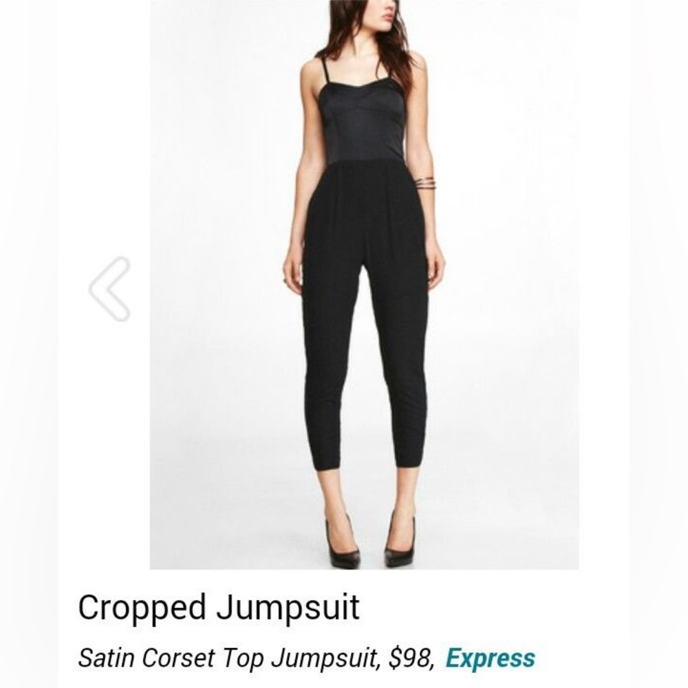 Express Satin Corset Jumpsuit